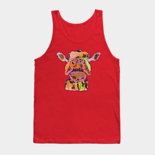 Moo Moo Cow Contemporary Sketch Tank Top